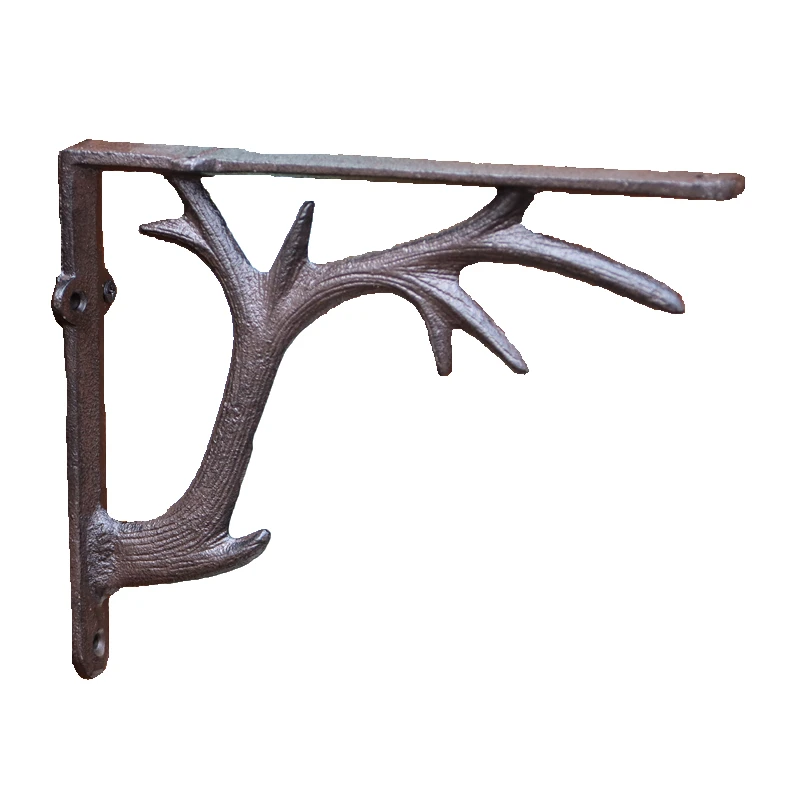 Triangle Bracket Bracket Wall Right Angle Fixed Wall Hanging Retro Cast Iron Shelf Support Frame Corner Partition Rack