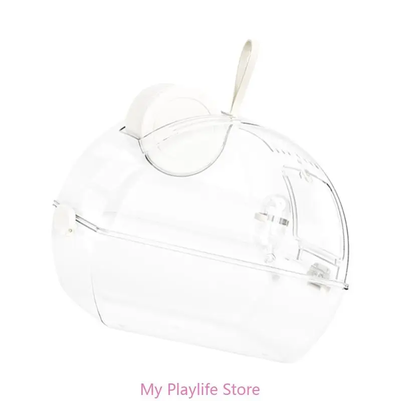 Hamster Travel Carriers Outdoor Hangbags Portable See-through Outing Bag