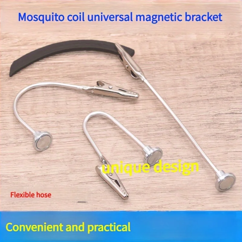 Stainless Steel Mosquito Coil Bracket Durable Strong Magnetic Magnetic Support Frame Multi-function Ash Tray Base Incense Clip