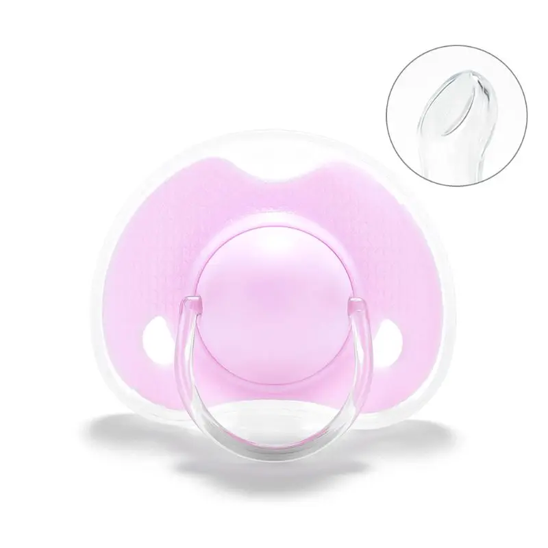 Pacifier ทารกแรกเกิด หัวนมซิลิโคนเกรดอาหาร Pacifier จุกนมหลอก D5QA