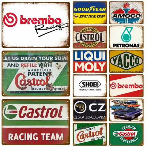 Vintage Metal Sign Plaque Painting Motorcycle Retro Tin Sign Bar Cafe Club Garage Car Pub Iron Home Decoration Wall Decor Art