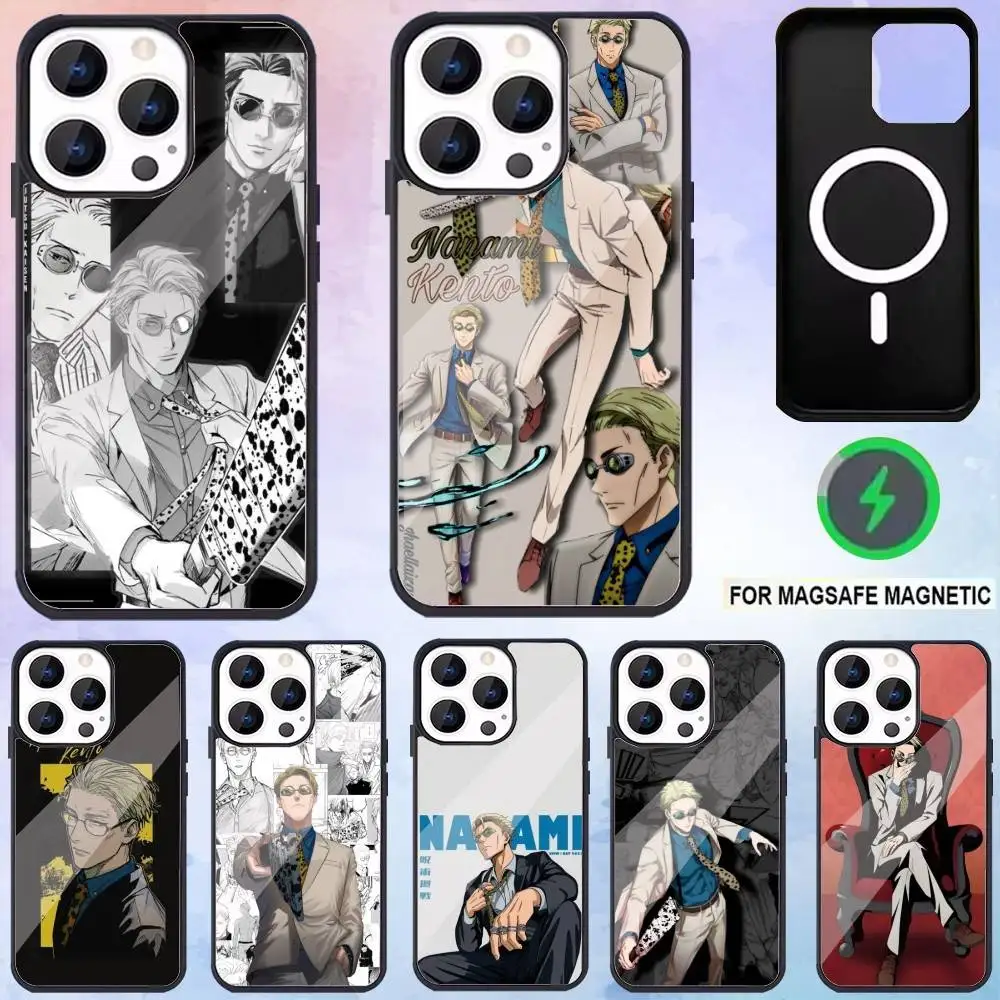 

A-anime K-Kento N-Nanami Coo Phone Case For iPhone17,16,15,14,13,12,11 Plus,Pro Max Magnetic Magsafe Wireless Charging