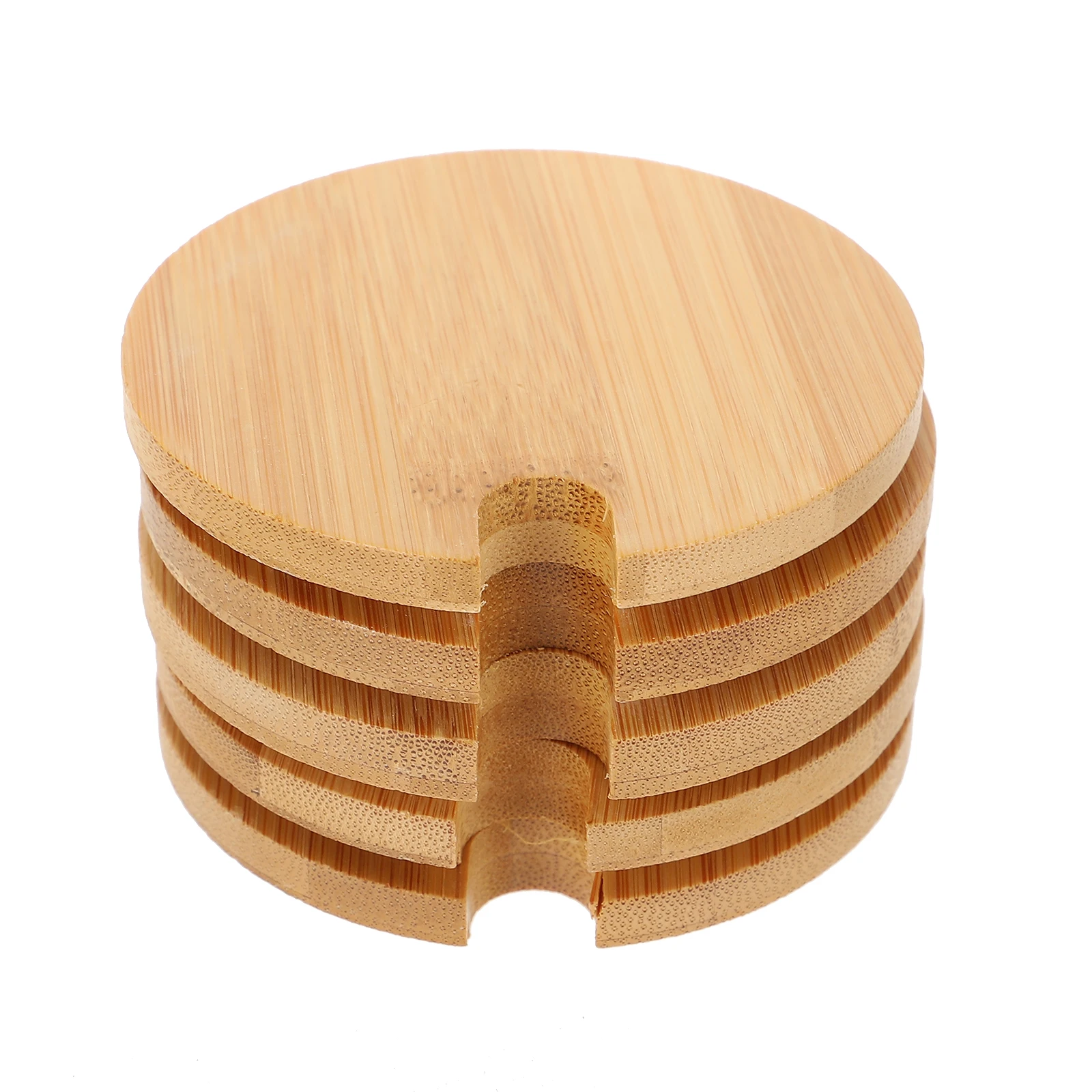 

5 Pcs Bamboo and Wood Lid Seasoning Jar Supply Practical Bottle Spice Lids for Cover