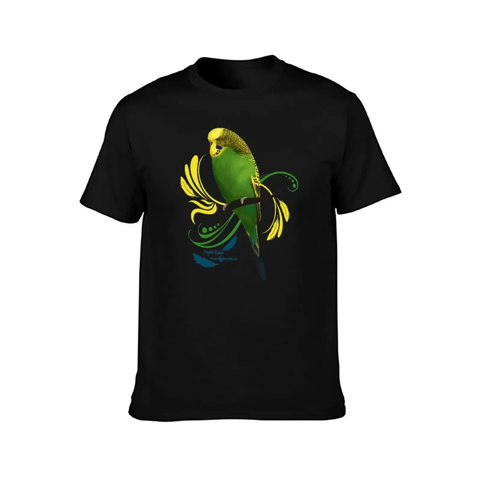 English Budgie T-Shirt plain oversized graphic tee plus sizes tops cotton t shirt men