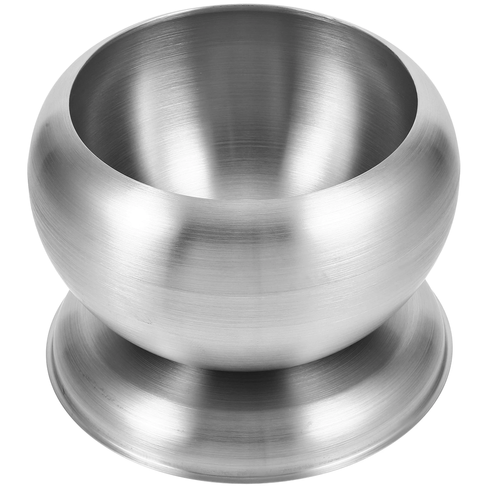 

Serving Dish Stainless Steel Rice Bowl Heavy Duty Metal Microwave Daily Use Food Salad