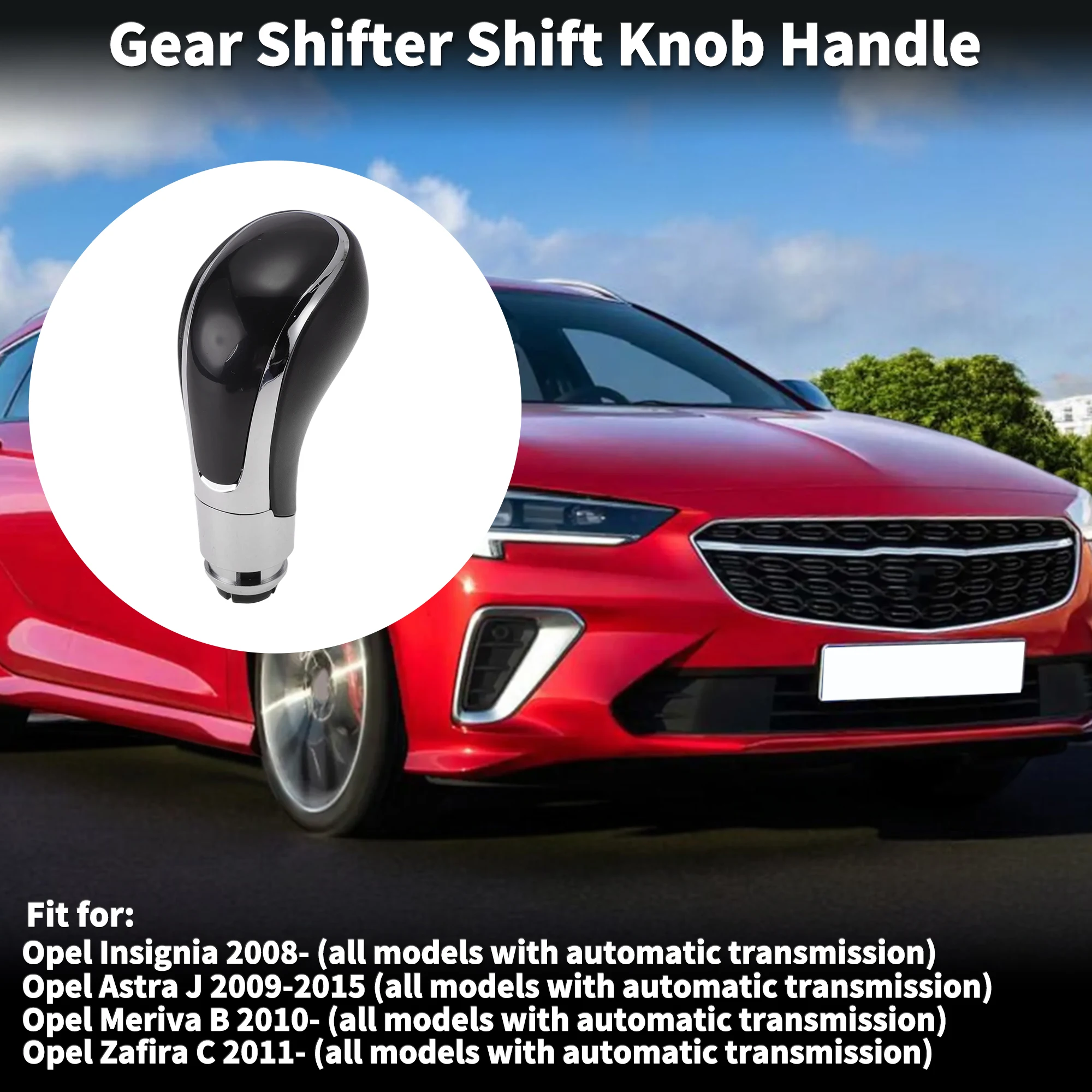 Uxcell Automatic Gear Shift Knob Handle for Opel Insignia Astra Meriva B Zafira C Shift Gear Lever Knob Gearstick 13252053