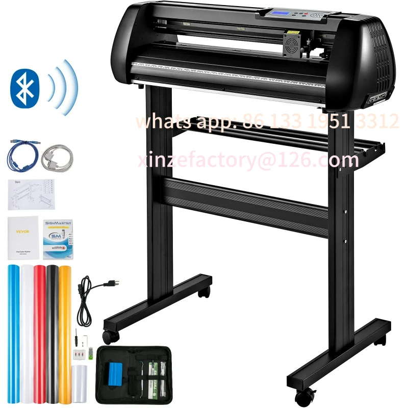 

Customizable 28/34 Inch Vinyl Cutter Plotter Labels Printer Sign Cutting Machine LCD Display Bluetooth