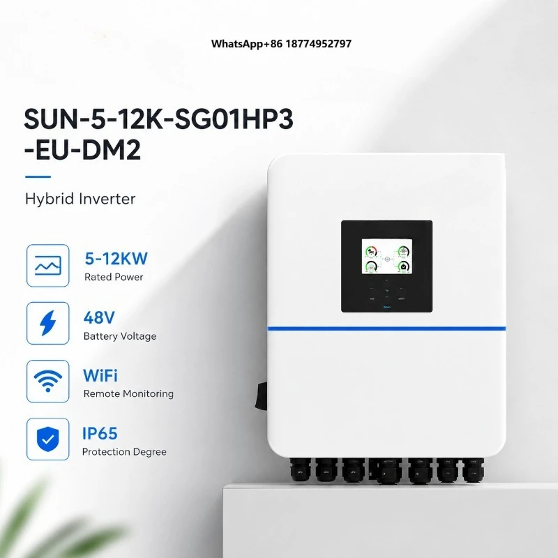 Deye Singled Phase Low Voltage Hybrid Solar Inverter 5KW 6KW 8KW 10KW 12KW  Energy Storage Inverter