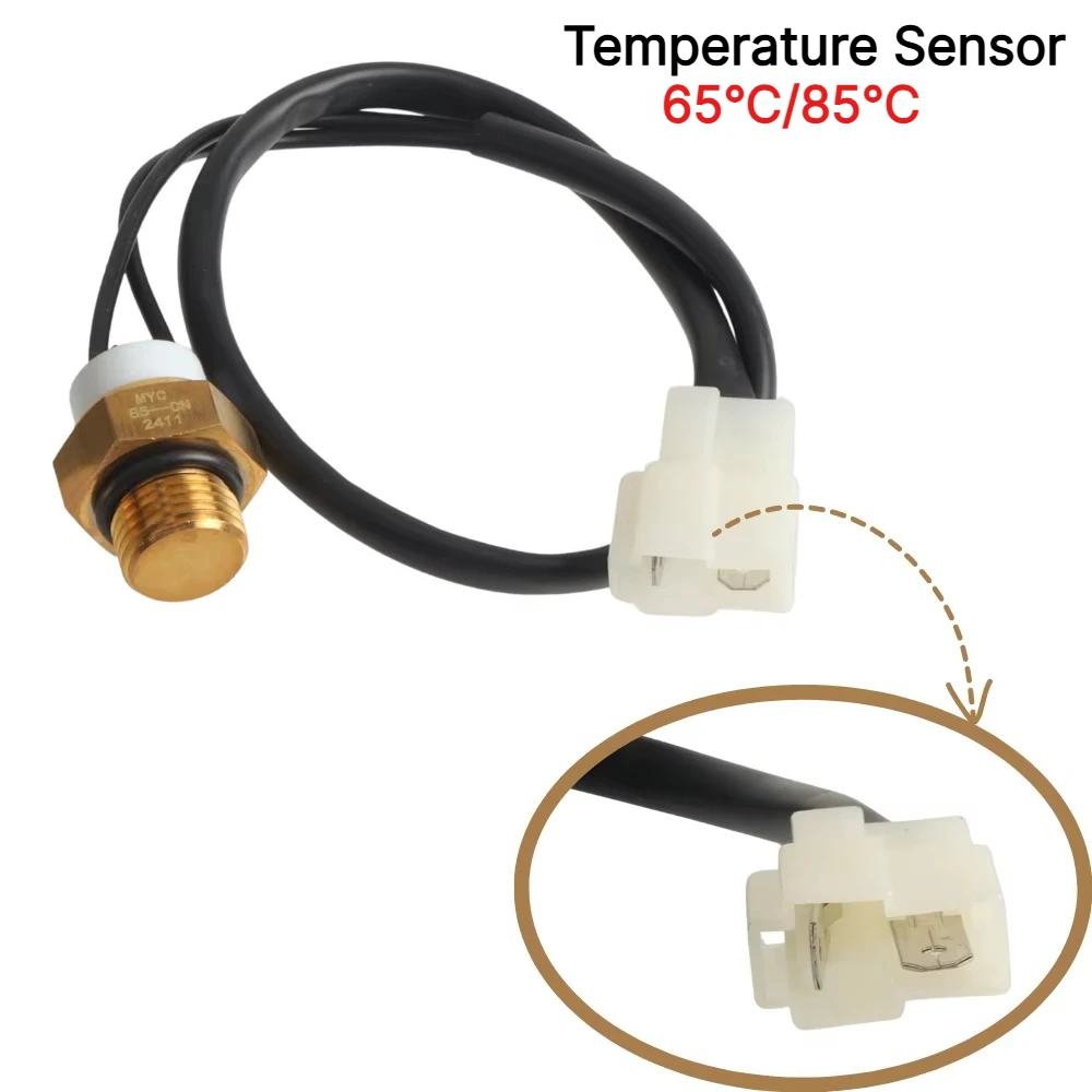 Motorcycle Radiator Fan 65℃ / 85℃ Thermal Sensor Switch M16 * P1.5 For Water Cooled Engine Motocross Tricycle Quad ATV Dirt Bike