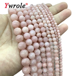 4-12MM Natural Stone Persian Jade Sunstone Color Loose Round Spacer Beads for Jewelry Making DIY Bracelet Accessories 15''