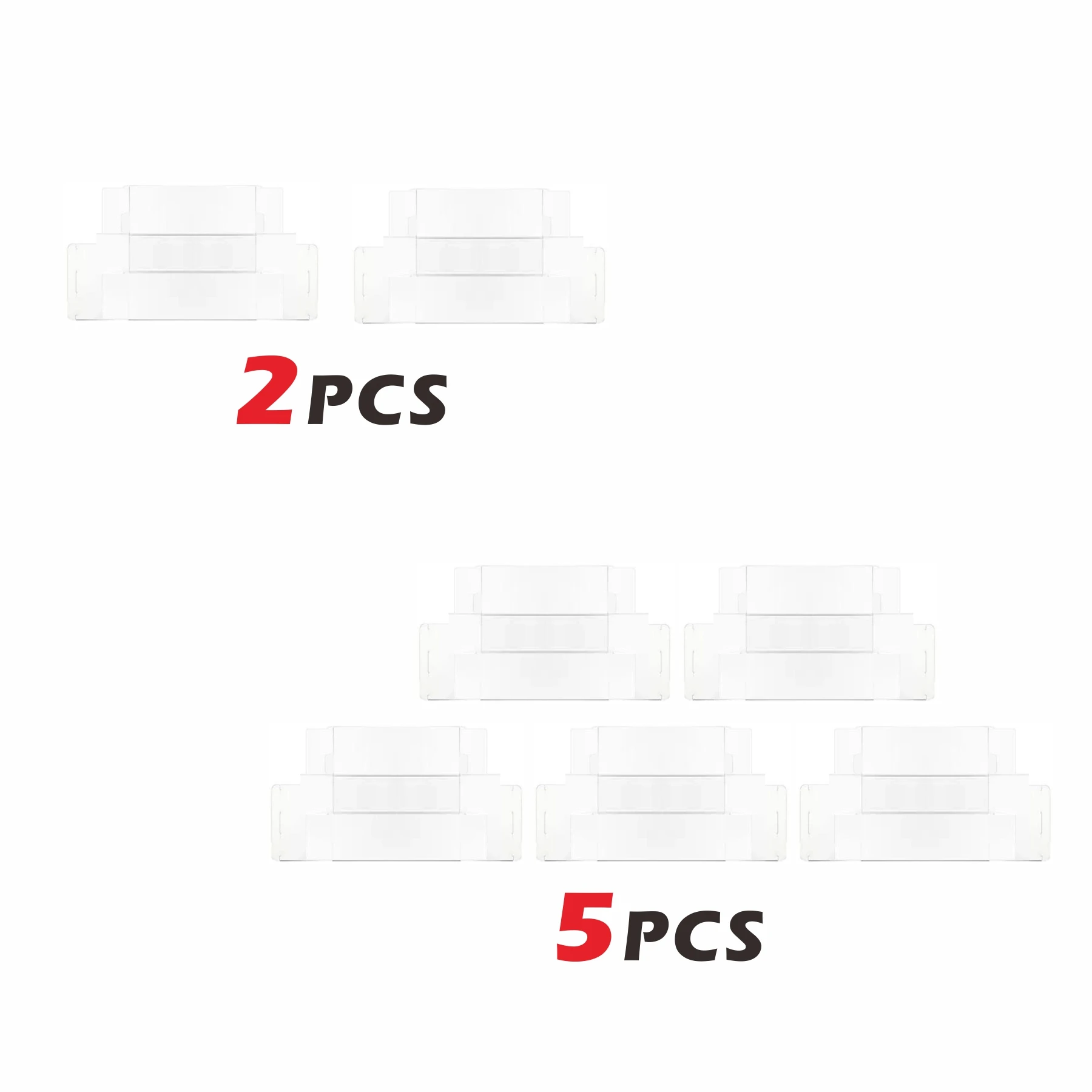 2/5 قطعة حافظة حماية من البلاستيك الشفاف لمركز Pkmn صندوق خاص ياباني (لـ Tohoku Poncho Pikachu Promo/Kanazawa)