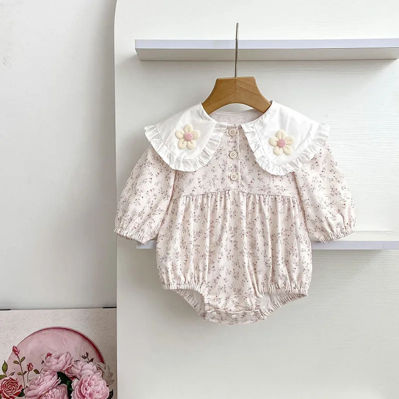 Autumn New Girls' Dress Infant Clothes Romper Baby Girl Princess Dress Onesie Sister Outfit