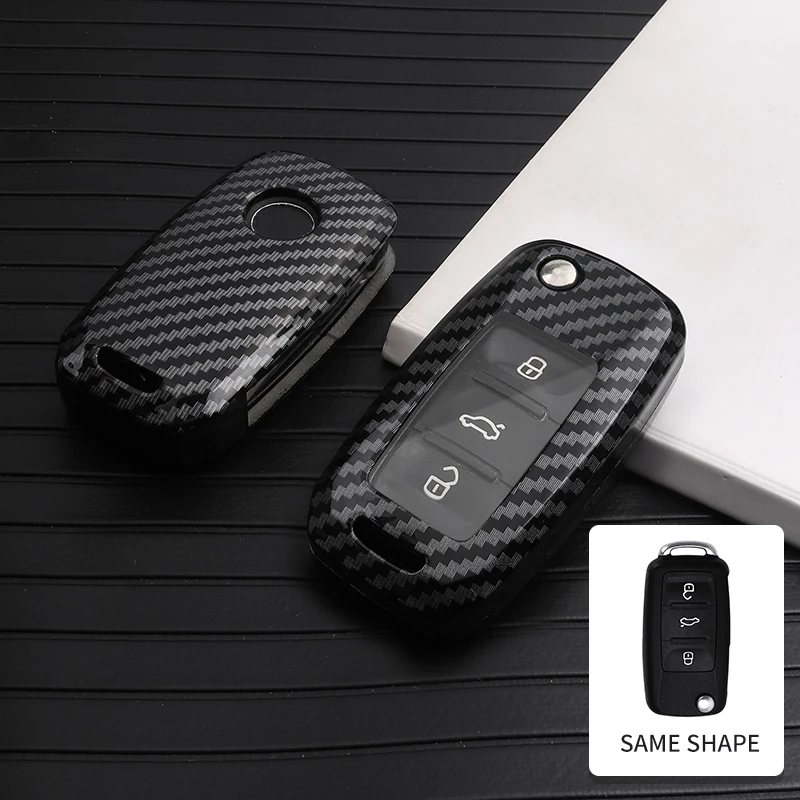 

Car Key Case Cover Shell For Volkswagen VW Polo Golf Passat Tiguan Beetle Caddy T5 Up Eos Skoda Octavia Seat Leon Altea