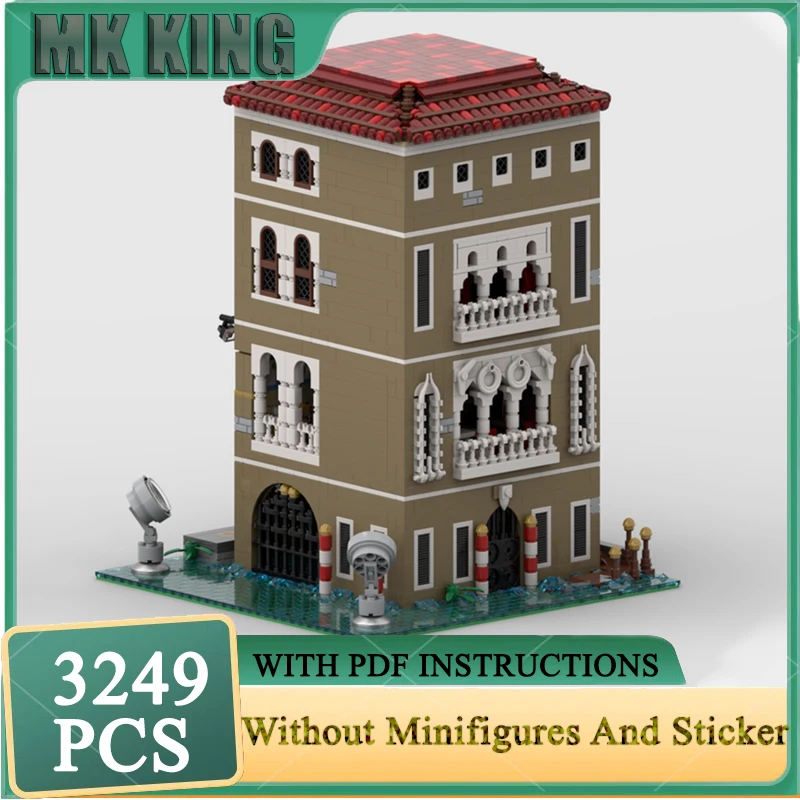 

City Street View Moc Building Blocks Sinking Palace Cinema Model Technology Bricks Christmas DIY Assembly Toy Construstion Gifts