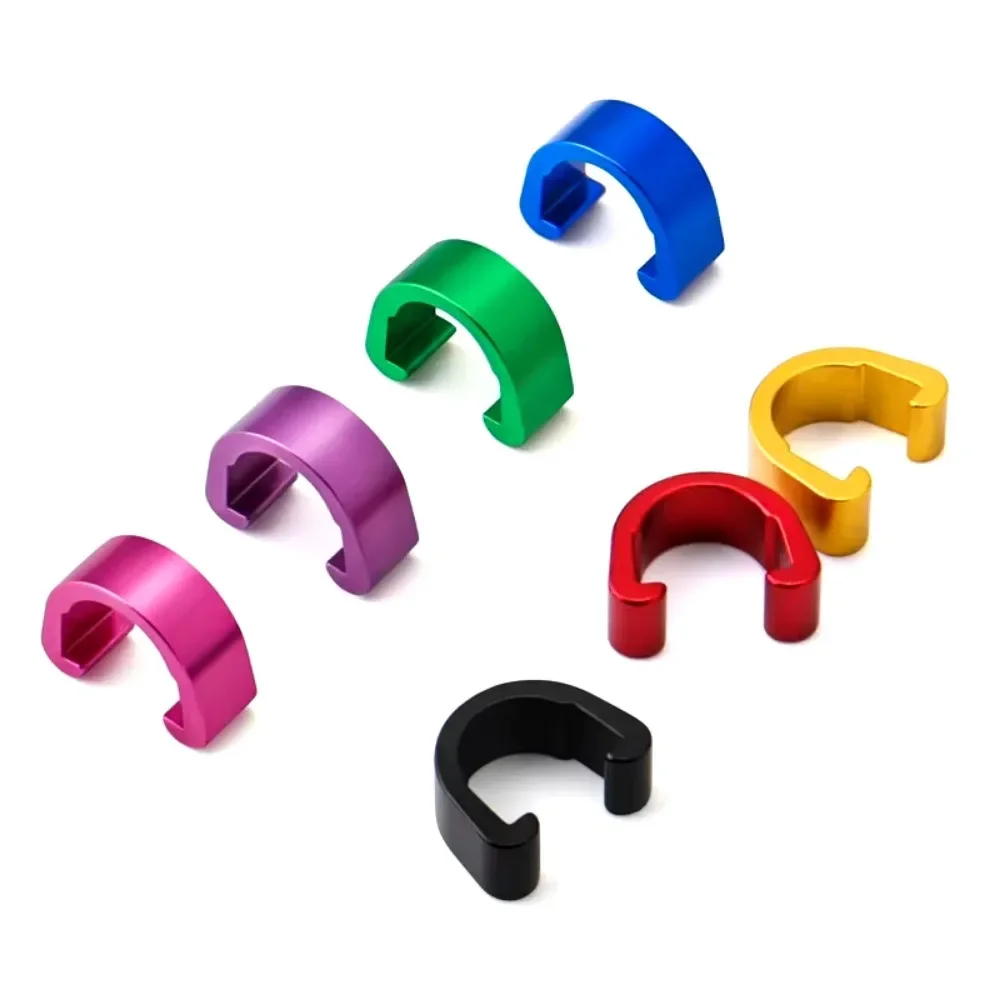 10Pcs MTB Bike Brake Cable/Derailleur Line Case Aluminum Alloy C-Shape Buckle Clasps Bicycle C Clips Outdoor Cycling Parts