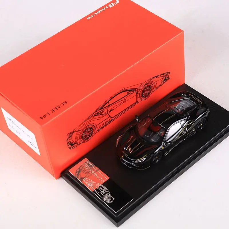 Diecast Model Car 1/64 Ferrari F8 Tributo Car Mode Ferrari Sports Car Veicoli da gioco Giocattoli per ragazzi