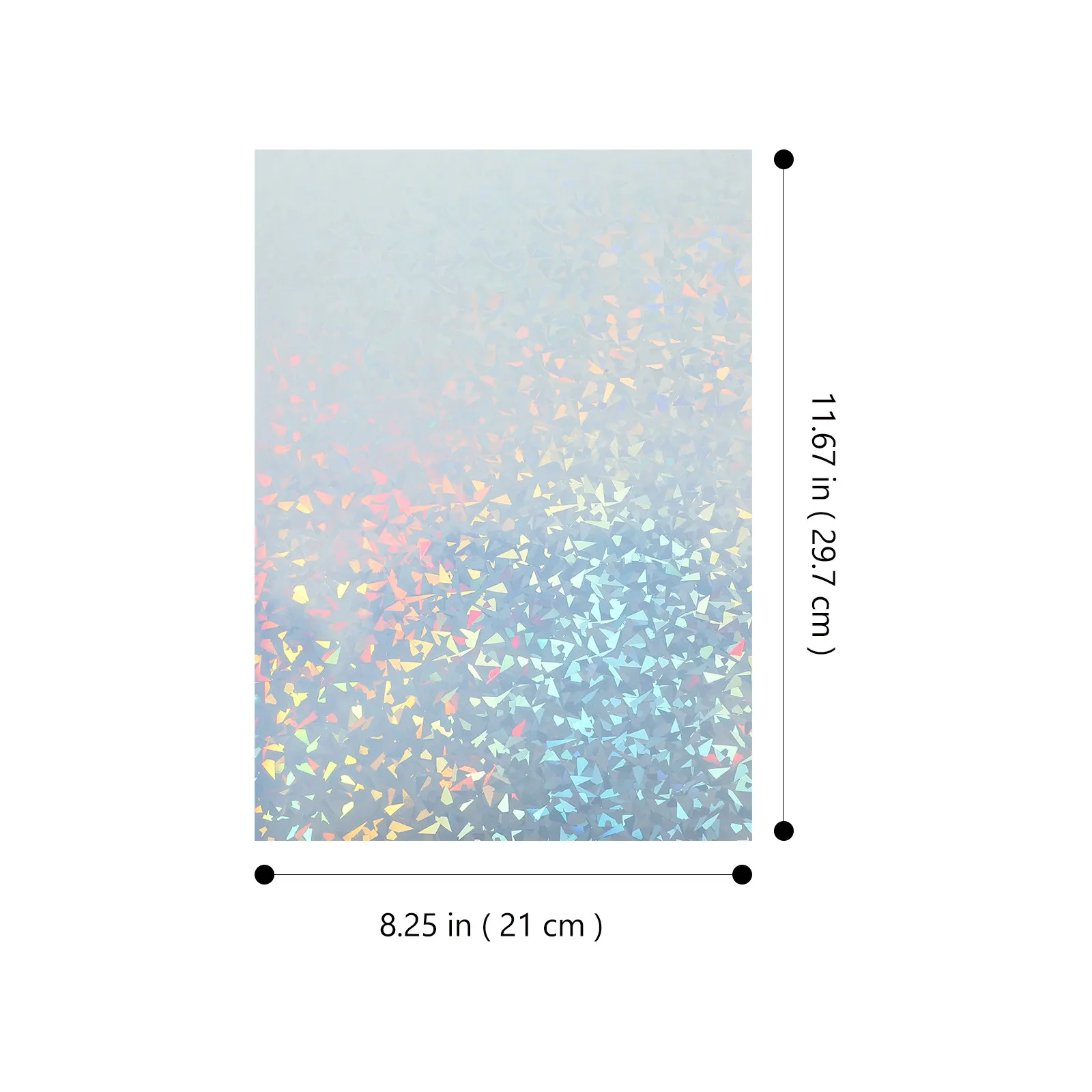 10Sheets Printable Sticker Paper for Printer Holographic Glossy Adhesive Label Sheets Shop Signage Product Identification