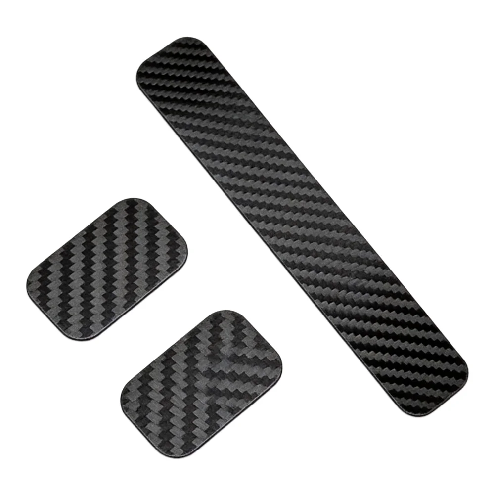 For Chainstay Protection Accessory for Bicycles with Carbon Fiber Texture PVC Sticker 0.9MM Thickness 22x3.5MM Coverage