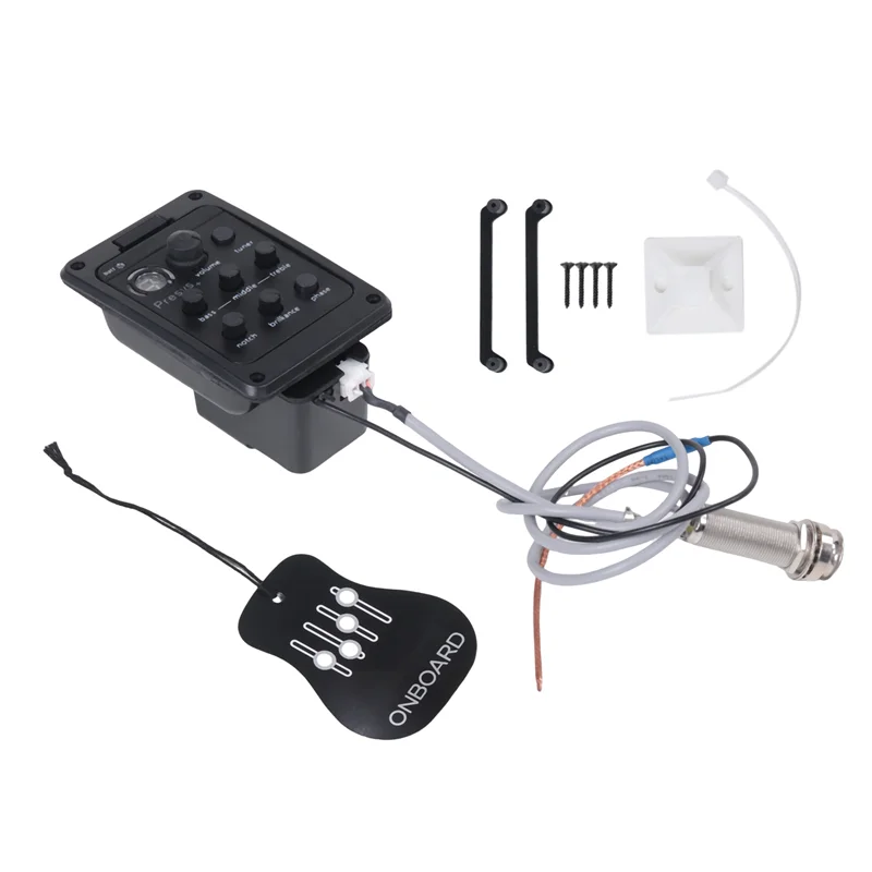 CGDS-Guitar Pickup Eq Electric Box Sound Hole Equalizer Guitar Tuner Mix Guitar Guitar Accessories Folk Pickup 201 Pickup