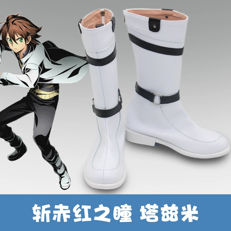 Akame Ga Kill ! Tatsumi Night Raid Cosplay Shoes Halloween Carnival Boots PU Boots Custom Made Any Size
