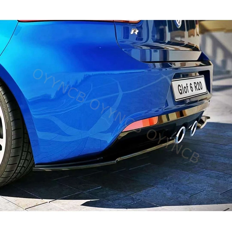 

For Volkswagen Golf 6 R20 High quality car rear bumper diffuser Rear side splitter spoiler lip 2010-2013