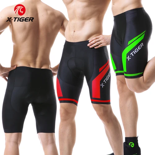 Imagen 2 del producto X-Tiger Pantalones Cortos de Ciclismo para Hombre con Almohadilla Pantalones Bicicleta Acolchada con Gel 5D Cortos MTB Bicicleta Pantalones Cortos Transpirables