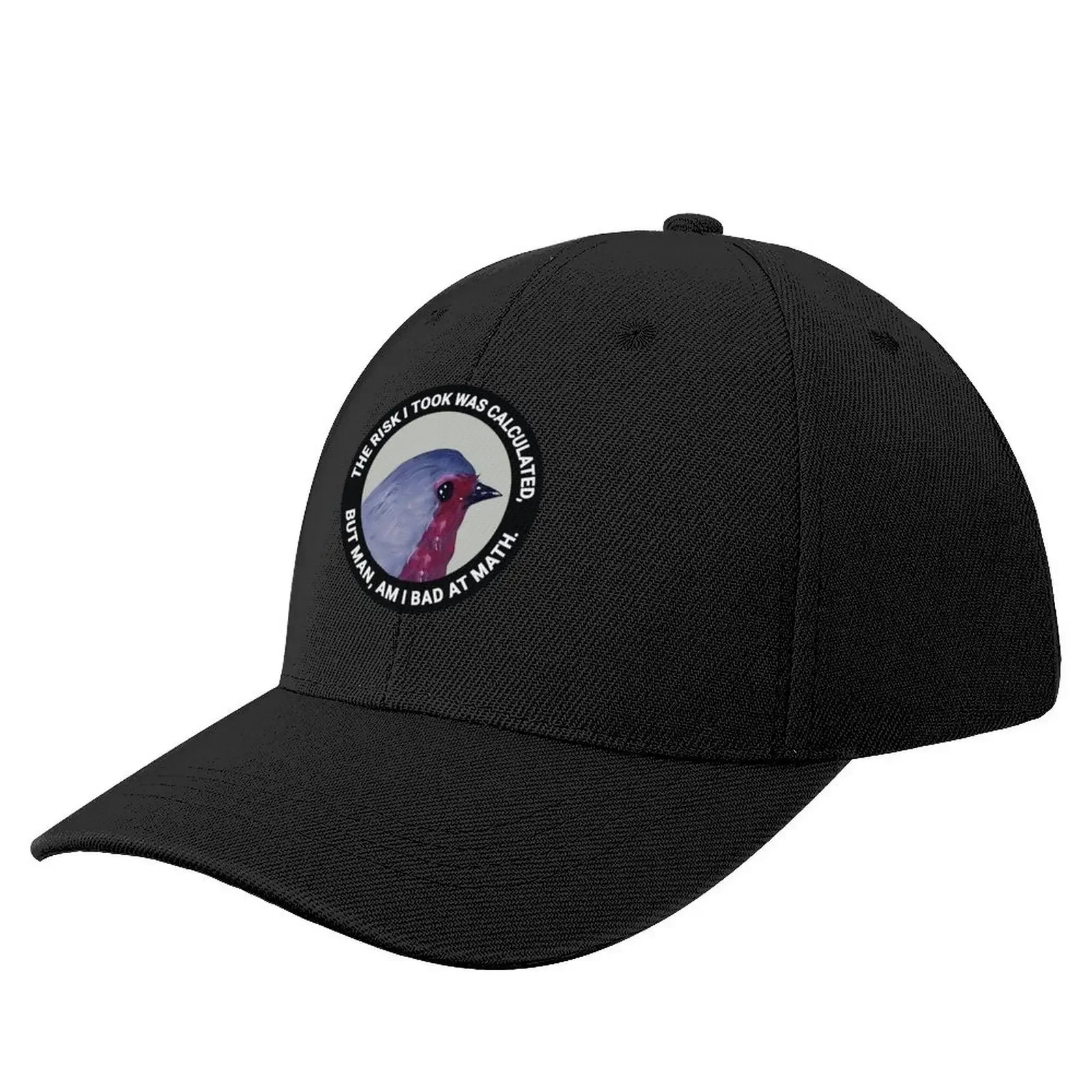 

the risk i took was calculated but man am i bad at math Baseball Cap Trucker Hat black Girl Men's