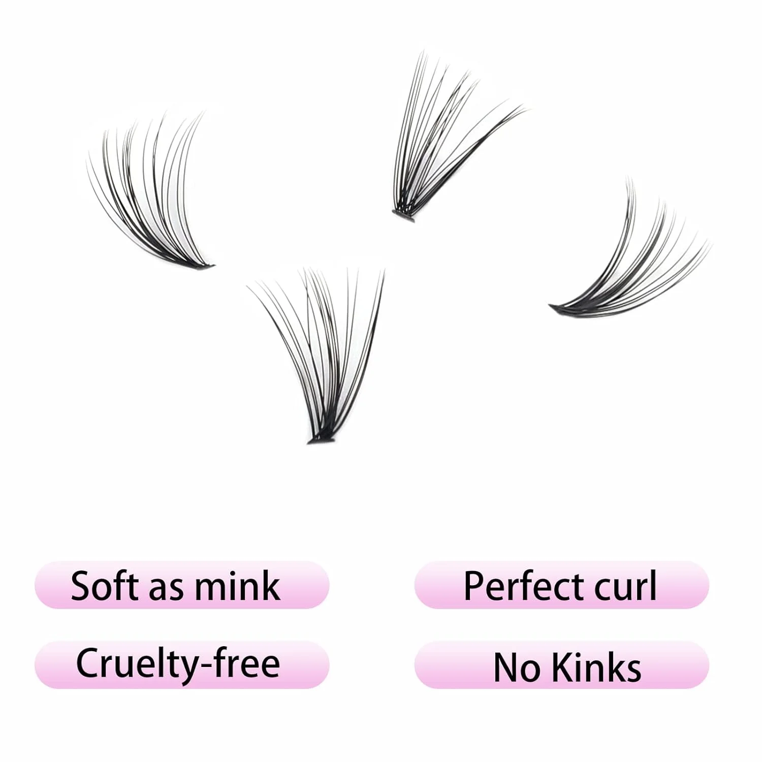 Hot Selling Series!! 200-Piece Ultra-Thick False Eyelash Clusters – High-Capacity Refill Pack, Comfortable & Natural Wear