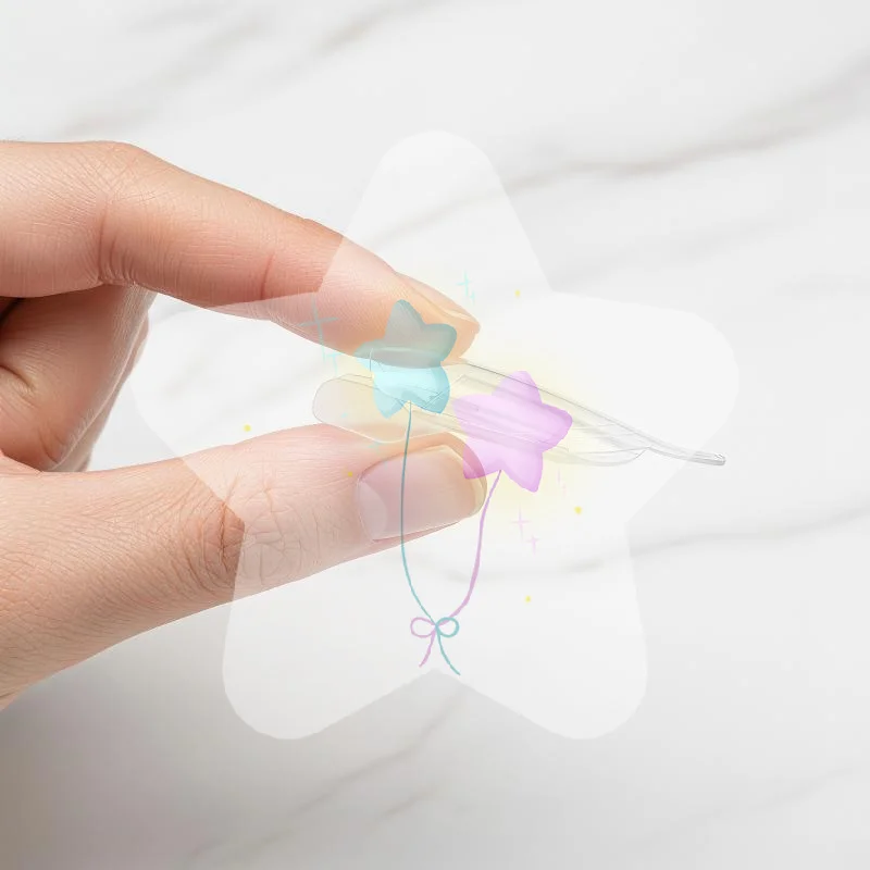 30pcs Nail Clear Rocket Shape Sandwich Dual Nail Forms Reusable Full Cover Dual Nail Molds Top & Bottom Quickly Extend Nails