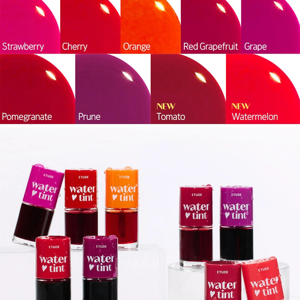 ETUDE Dear Darling Water Tint, Non appiccicoso e traspirante, Finitura trasparente simile ad acquerello, Tinta labbra schiarente, K-Beauty, Trucco coreano