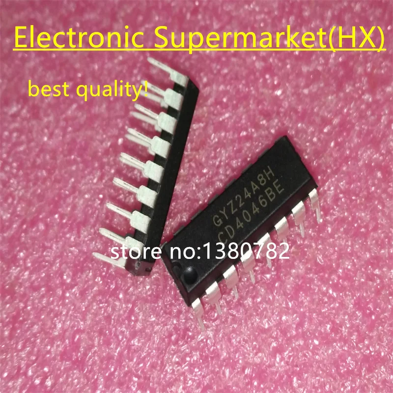 Free shipping 10pcs-50pcs CD4046BE DIP-16 IC In stock!