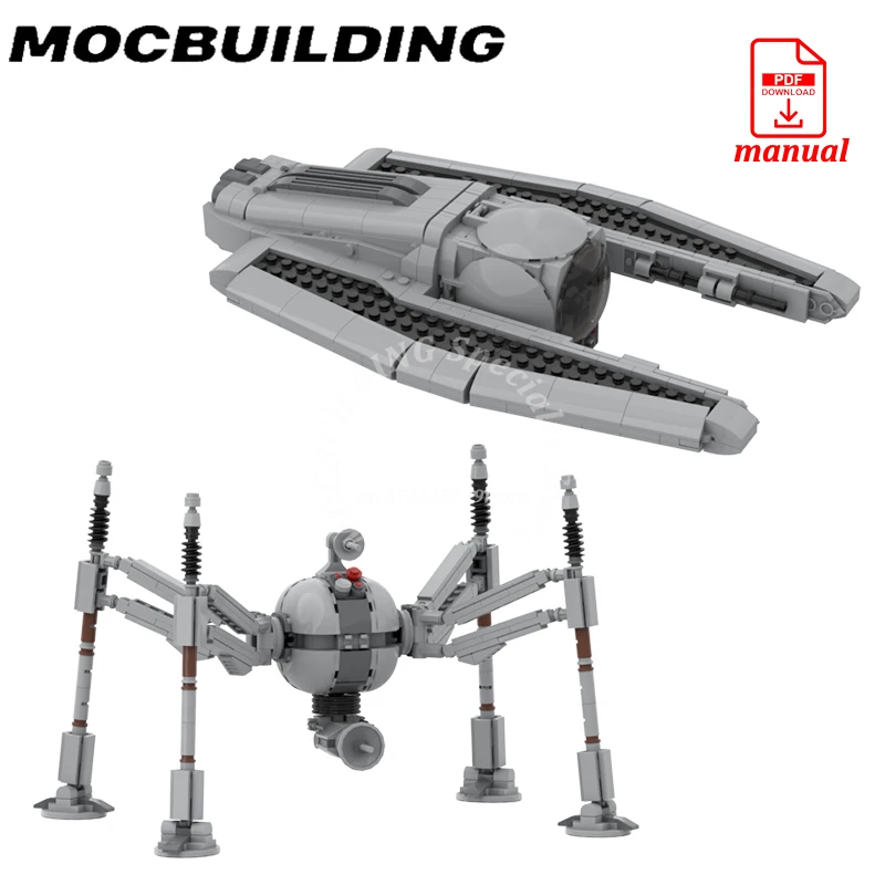 

Spaceship Fighter Bricks Spider Robot Model MOC Building Star Movie Blocks Assembly Construction Toy