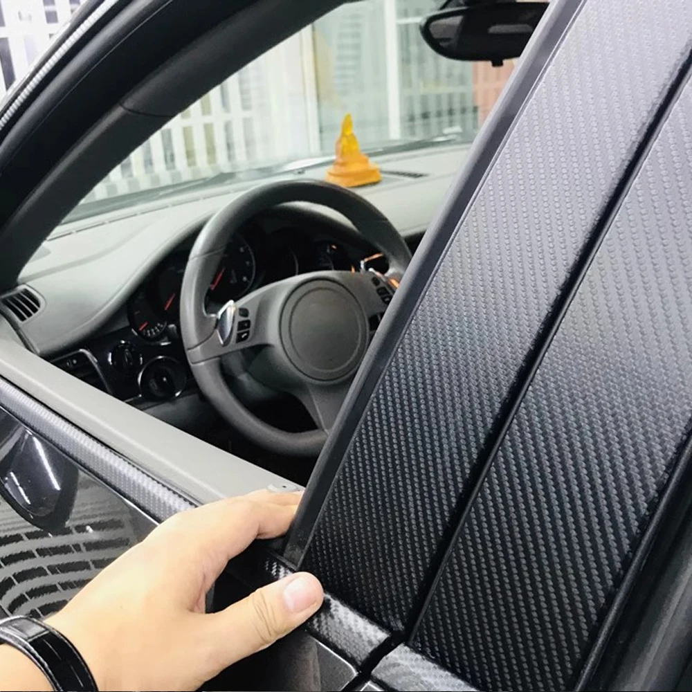 Car Sticker 3D Carbon Fiber Wrapping Vinyl Film Bubble Free Auto Body Self Adhesive Sticker Car Accessories Exterior Decoration