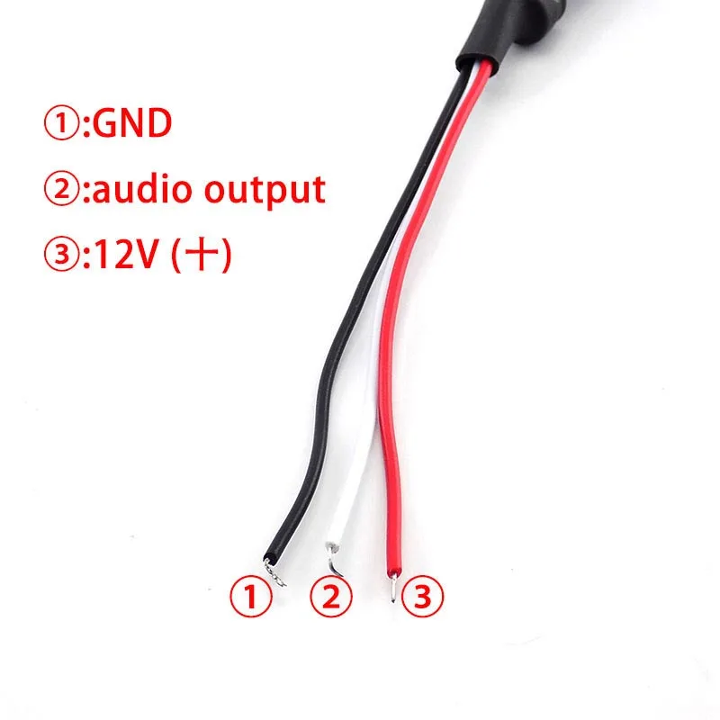 Mini Microphone Mic Audio System Sound listening Monitor Audio Pickup Device DC Power Cable audio Camera CCTV C6