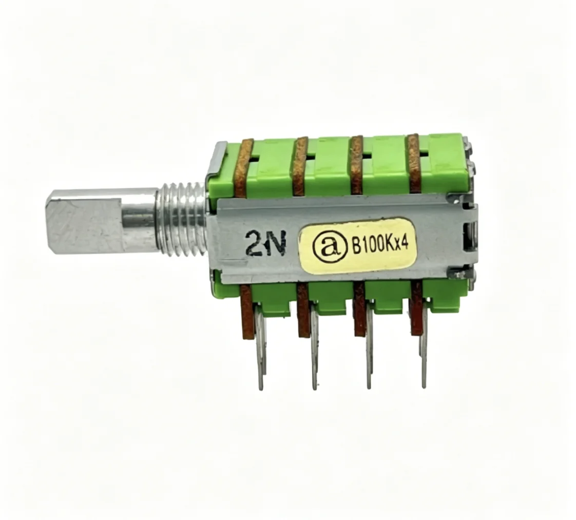 Taiwan ALPHA Alpha RK12 Precision Potentiometer Quadruple B100K * 4-axis 15MM Four Channel 1pcs