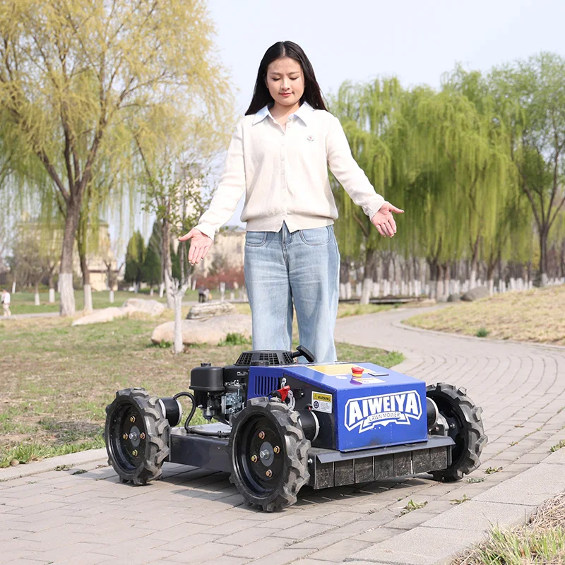 

Customized Wild camping ground greening! Lawn mower manages lawns, creating a comfortable camping site