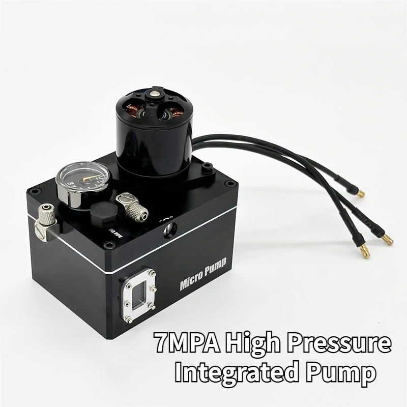 7MPA Miniature High Pressure Integrated Pump 120ML Fuel Tank Adjustable Pressure Integrated Oil Pump Accessories