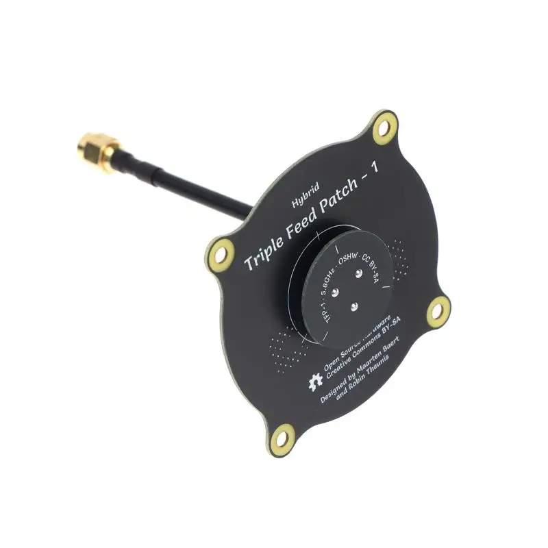 5.8GHz Triple Feed Patch Antenna SMA / RP SMA Directional Circular Antenna For RC FPV Fatshark Goggles Drone
