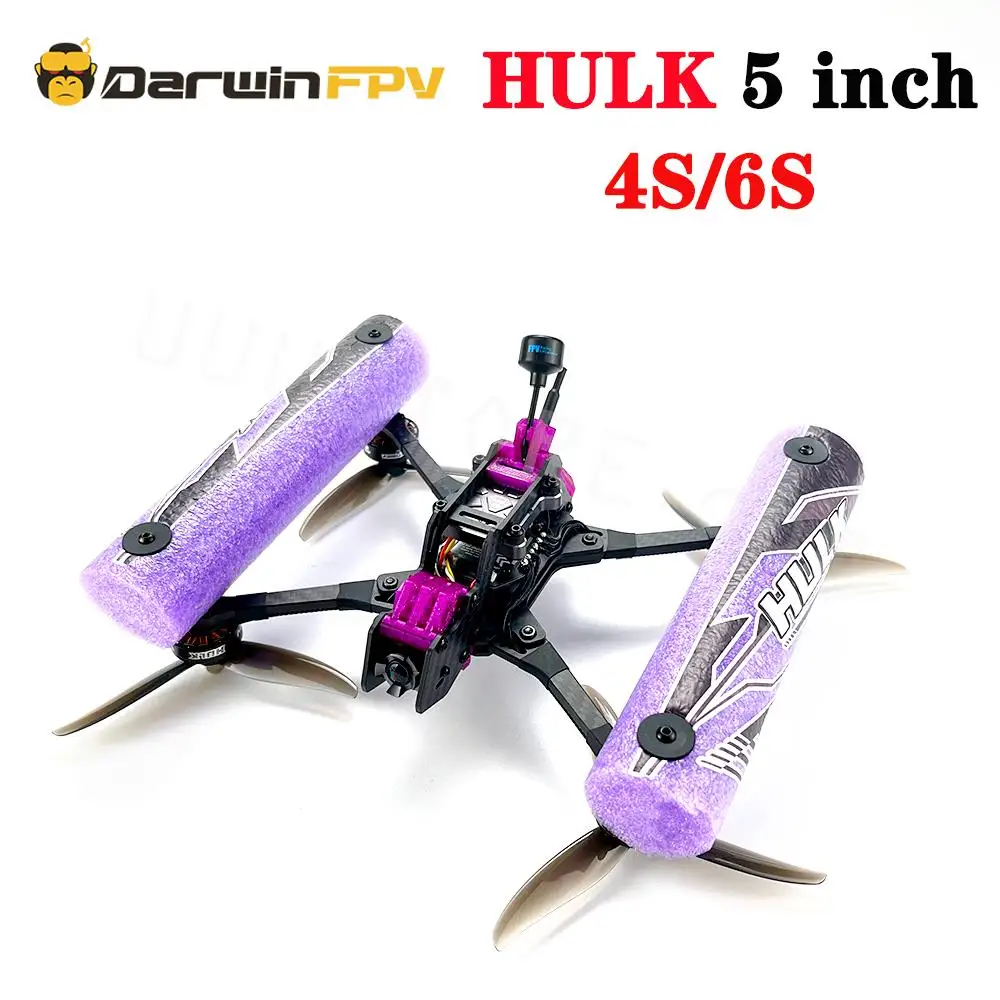 

DarwinFPV HULK Waterproof 4S/6S 5"FPV Racing RC Drone Analog Version 45A 3-6S AIO 5.8G 40CH 25mW~600mW VTX FPV RC Quadcopter