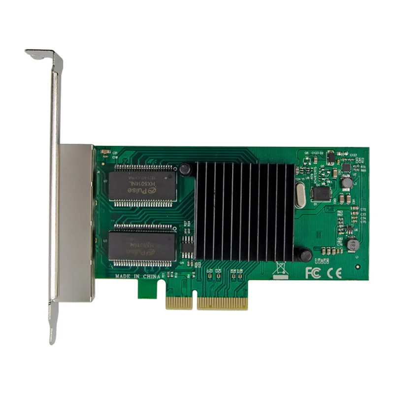 Gigabitowa karta sieciowa serwera PCIE X4 1350AM4 4-portowa karta sieciowa RJ45 Server Industrial Vision