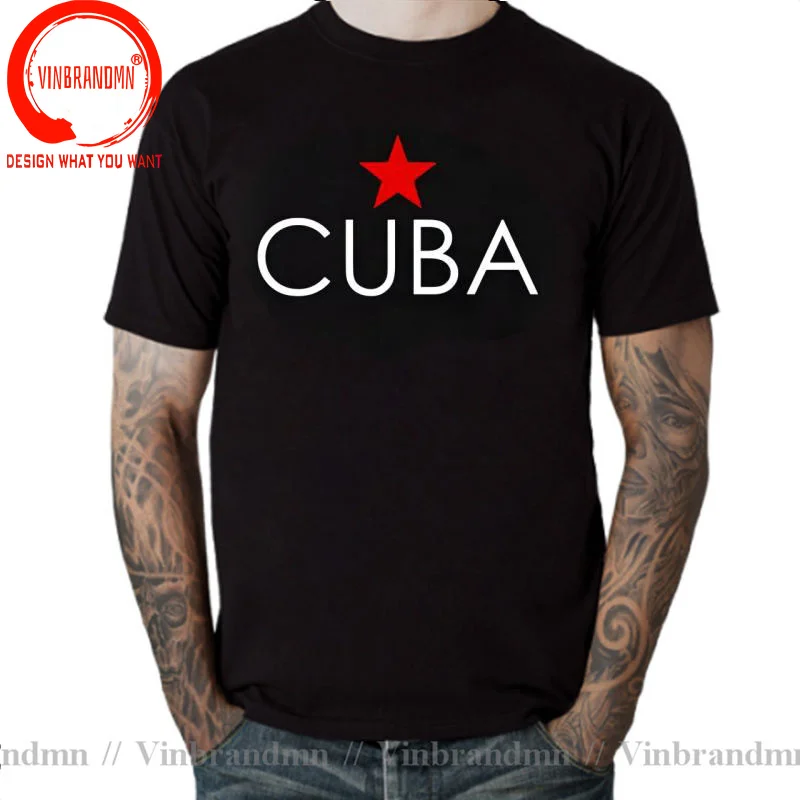 Vintage Old School Used Look Cuban Havana T Shirts Fidel Castro La Revolution Ché Guevara T-Shirt Cuba Libre Tee Shirt Camisetas