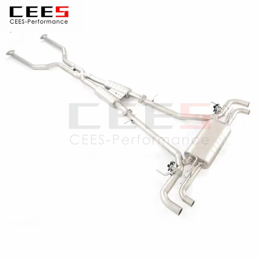 CEES Exhaust System For  LC500H 3.5L 2018-2023 Stainless Steel Valve Muffler Catback Escape Tubo Escape Coche Car Parts