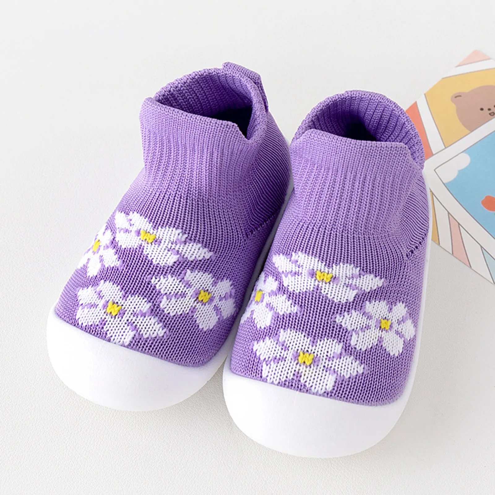 2025 Spring and Fall Children's Cute Flowers Fashion Boys and Girls Baby Mesh Breathable Non-slip Soft Soled Toddler Shoes