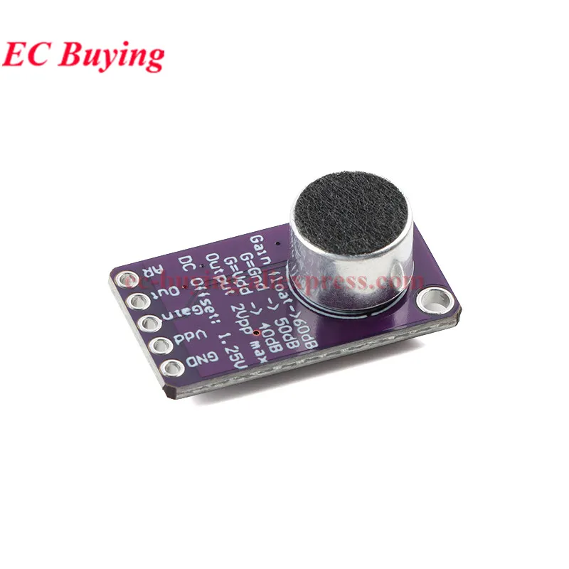 1Pc-10Pcs AX9814 Microphone AGC Amplifier Board Module MIC microphone Head Sound Sensor Programmable Action Time