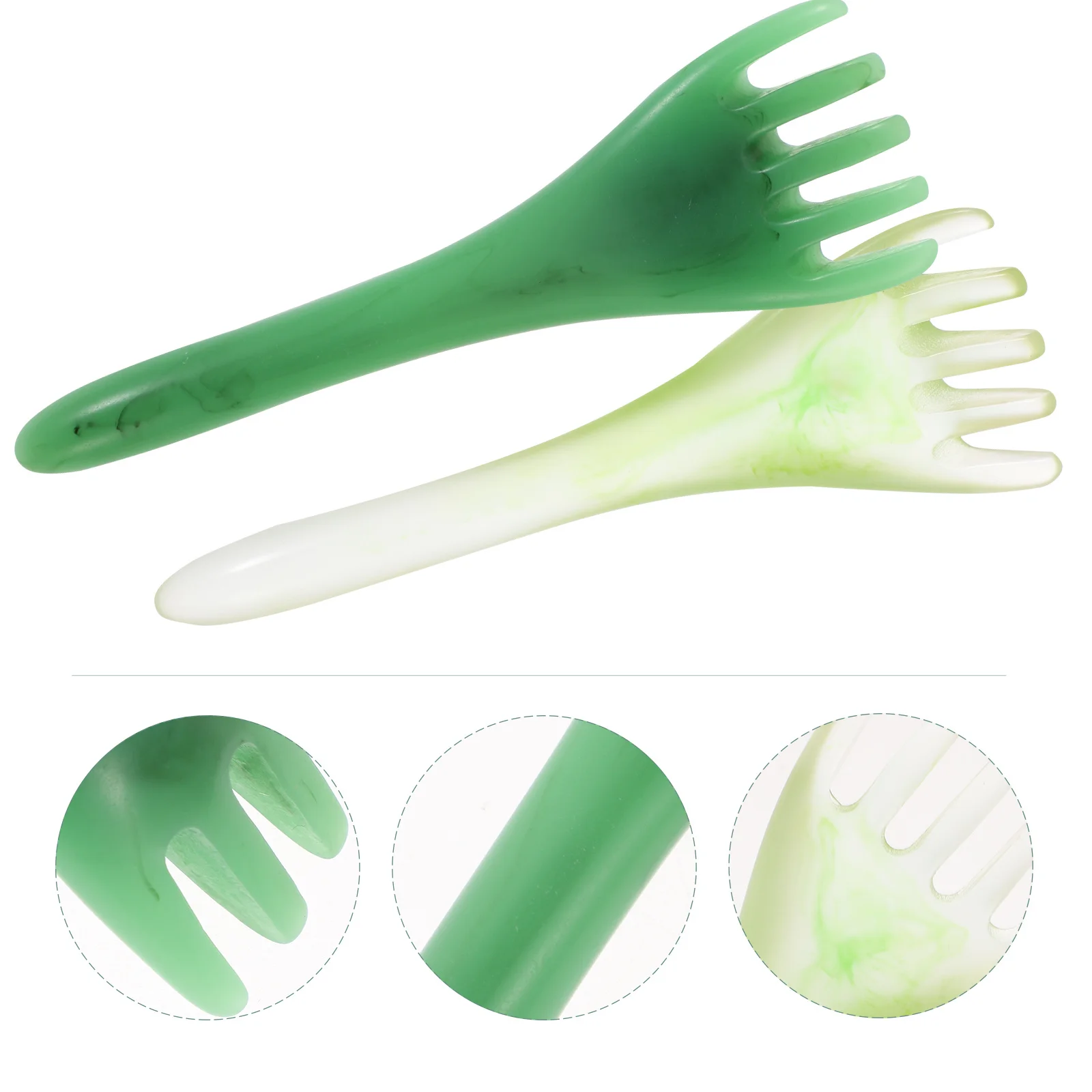 2 قطعة مشط تدليك لعلاج فروة الرأس مخلب غوا شا نمو الشعر الإجهاد الإغاثة الراتنج الطبيعي المحمولة رئيس مدلك أمشاط