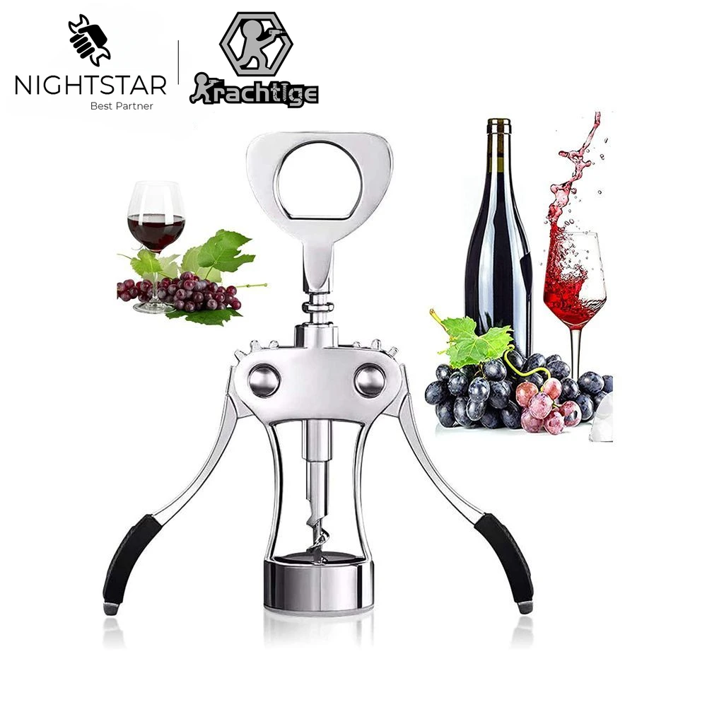 

Bottle & Wine Opener Zinc Alloy Wing Corkscrew Wine Bottle Opener Bottles Remover for Kitchen Restaurant Chateau and Bars