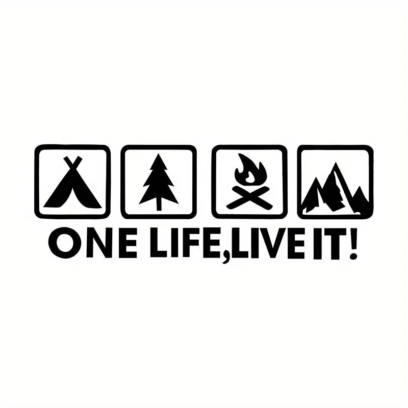 1 шт. Модный «Один жизнь, живая это!» Наклейка, подходит для журналов, блоков питания, пеналов, дверных знаков и брелков