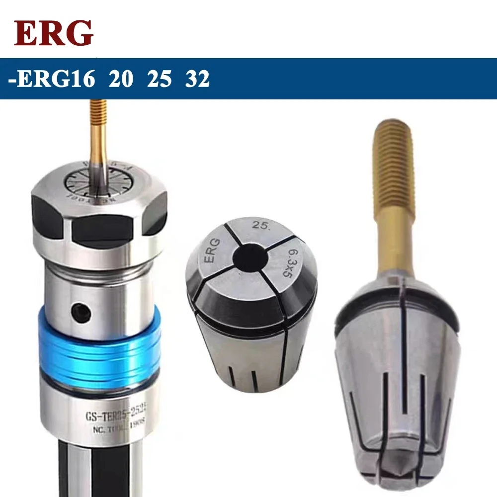 

ERG Tap Collet ER Tapping Collet Taps ERG16 ERG20 ERG25 ERG32 Square Tapping ER Collet ISO JIS Type Machine Milling Tools M4 M6