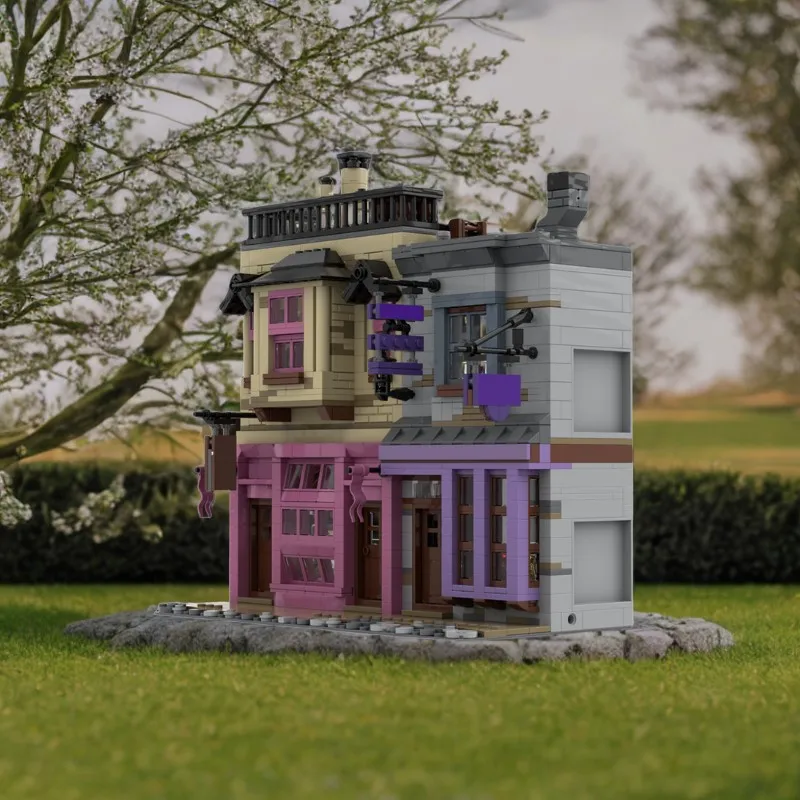 

1458 шт. MOC Sweet Shop & Apothecary Детская игрушка Mr Mullpepper's для сборки, обучения и в себе | Отличный подарок для возраста от 6 лет