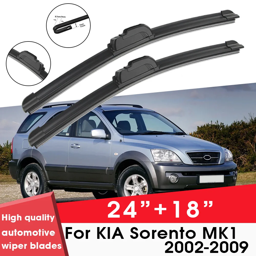 

BEMOST Car Wiper Blades Front Window Windshield Rubber Refill Wiper For KIA Sorento MK1 2002-2009 24"+18" Car Accessories